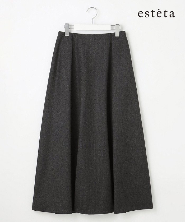 【23区/NIJYUSANKU】の【エステータ】CANONICO カバートクロス スカート インテリア・キッズ・メンズ・レディースファッション・服の通販 founy(ファニー) https://founy.com/ ファッション Fashion レディースファッション Fashion for Women スカート Skirts イタリア Italy インポート Imported Fashion ジャケット Jacket, Outerwear セットアップ Set-Up, Coordinated Outfit パターン Pattern, Design Print フレア Flare, Flared A/W・秋冬 Autumn/Winter 冬 Winter / This Winter エレガント 上品 Elegant |ID: prp329100004839454 ipo3291000000036272484