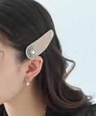 【フィービィー/phoebe】の【生産終了】クラッシービジューヘアピン ベージュ/ベロア ベージュ|ID: prp329100004839471 ipo3291000000035804187