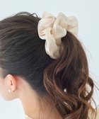 【フィービィー/phoebe】のボリューミーシアーシュシュ ベージュ/パール/大ぶり ベージュ|ID: prp329100004839473 ipo3291000000035644866