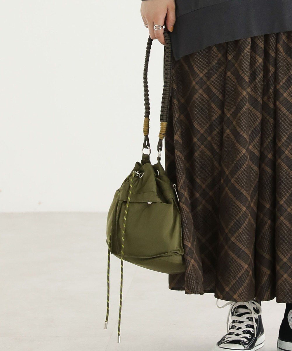 【グリーンパークス/Green Parks】のandmikka.パラコードナイロンショルダーリュック インテリア・キッズ・メンズ・レディースファッション・服の通販 founy(ファニー) 　ファッション　Fashion　レディースファッション　Fashion for Women　バッグ　Bags　おすすめ　Recommended / Our Picks　ショルダー　Shoulder, Shoulder Strap　トレンド　Trend, Trending Now　フォルム　Silhouette, Form　リュック　Backpack, Rucksack　巾着　Drawstring Bag, Kinchaku　旅行　Travel　軽量　Lightweight, Ultra Light　Khaki|ID: prp329100004839497 ipo3291000000036153616
