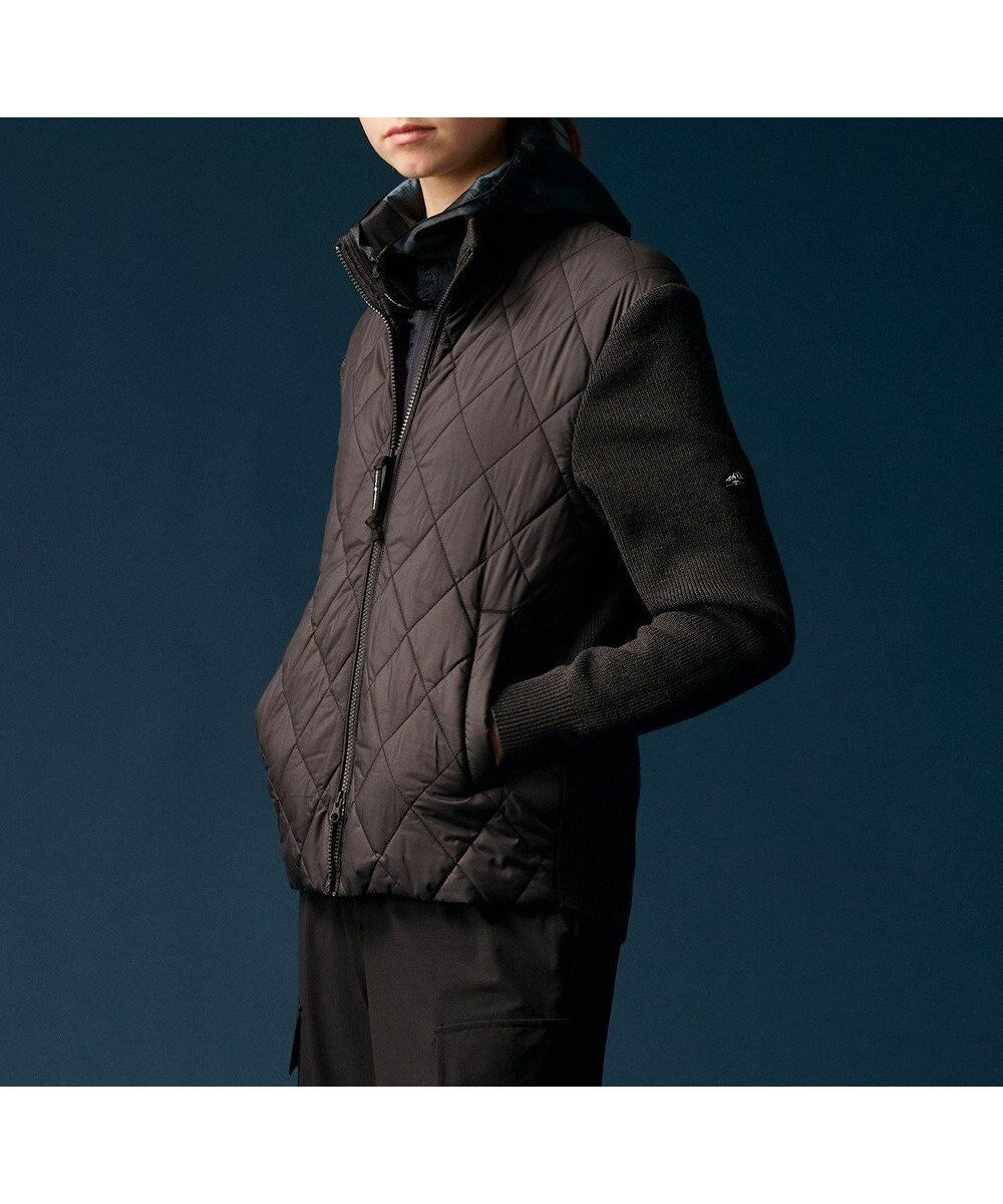 【ジョセフ アブード マウンテン/JOSEPH ABBOUD MOUNTAIN】の【軽量/防風性】中綿キルトコンビ ニット インテリア・キッズ・メンズ・レディースファッション・服の通販 founy(ファニー) 　ファッション　Fashion　レディースファッション　Fashion for Women　トップス・カットソー　Cut & Sew Tops　ニット　Knit Tops & Sweaters　アウトドア　Outdoor Clothing　アクリル　Acrylic Material　畦　Ribbed Knit　キルト　Quilt, Quilted Fabric　コンビ　Combo, Combination Style　軽量　Lightweight, Ultra Light　ストレッチ　Stretch, Stretchy Fabric　セーター　Sweater, Knitwear　タフタ　Taffeta, Structured Fabric　デニム　Denim, Jeans Material　ブルゾン　Blouson, Bomber Jacket　A/W・秋冬　Autumn/Winter　おすすめ　Recommended / Our Picks　グレー系|ID: prp329100004839527 ipo3291000000035722897