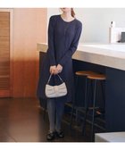 【ティアクラッセ/Tiaclasse】の選べる着丈ニットワンピース 膝丈:ネイビー|ID: prp329100004839534 ipo3291000000035267280