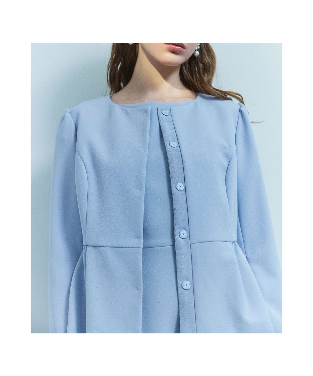 【トッカ/TOCCA】のFLY FRERRY ジャケット インテリア・キッズ・メンズ・レディースファッション・服の通販 founy(ファニー) 　ファッション　Fashion　レディースファッション　Fashion for Women　アウター　Coat / Outerwear Collection　レディースジャケット・軽アウター　Jackets　ノーカラージャケット / シンプル上品コーデ　Collarless Jackets　2025年　2025　2025春夏・S/S　Spring/Summer 2025 SS25　シンプル　Simple, Minimal　ジャケット　Jacket, Outerwear　セットアップ　Set-Up, Coordinated Outfit　ドレス　Dress, One-Piece　フェミニン　Feminine, Girly　夏　Summer　S/S・春夏　SS, Spring/Summer, Warm Season　A/W・秋冬　Autumn/Winter　ブルー|ID: prp329100004839561 ipo3291000000035542017