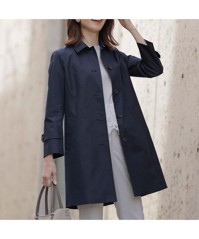 【ジェイ プレス/J.PRESS】の【撥水・WEB限定カラーあり】コットンポリエステル ツイル ロング コート インテリア・キッズ・メンズ・レディースファッション・服の通販 founy(ファニー) https://founy.com/ ファッション Fashion レディースファッション Fashion for Women アウター Coat / Outerwear Collection コート・ロングコート・ピーコート Long Coats, Peacoats & More レディースジャケット・軽アウター Jackets コンパクト Compact, Small Size ジャケット Jacket, Outerwear チェック Check, Plaid, Tartan ツイル Twist, Twisted Detail ベーシック Basic, Essential ロング Long, Long-Length 夏 Summer 春 Spring S/S・春夏 SS, Spring/Summer, Warm Season |ID: prp329100004839572 ipo3291000000035642217