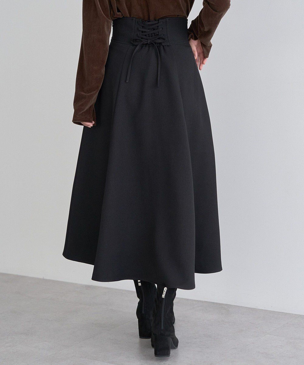 【アースミュージックアンドエコロジー/earth music&ecology】のバックレースアップスカート 人気、トレンドファッション・服の通販 founy(ファニー) 　ファッション　Fashion　レディースファッション　Fashion for Women　スカート　Skirts　サイドジップ　Side Zip, Side Zipper　チェック　Check, Plaid, Tartan　フェミニン　Feminine, Girly　ベーシック　Basic, Essential　ポケット　Pocket, Pocket Detail　レース　Lace, Lace Fabric　エレガント 上品　Elegant　A/W・秋冬　Autumn/Winter　 other-1|ID: prp329100004839575 ipo3291000000035267809
