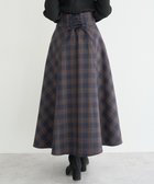 【アースミュージックアンドエコロジー/earth music&ecology】のバックレースアップスカート Check Navy|ID: prp329100004839575 ipo3291000000035267817