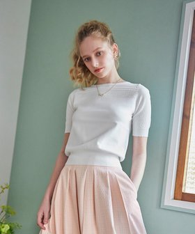 【トッカ/TOCCA】 MIST KNIT ニットプルオーバー人気、トレンドファッション・服の通販 founy(ファニー) ファッション Fashion レディースファッション Fashion for Women トップス・カットソー Cut & Sew Tops ニット Knit Tops & Sweaters カジュアルプルオーバー・ニットトップス Pullovers & Knit Tops / Casual Pullovers おすすめ Recommended / Our Picks とろみ Fluid, Flowy Fabric カットソー Cut and Sewn Top セーター Sweater, Knitwear フィット Fit, Slim Fit フェミニン Feminine, Girly エレガント 上品 Elegant ビジネス 仕事 通勤 Business / Work / Commuting 夏 Summer 春 Spring S/S・春夏 SS, Spring/Summer, Warm Season |ID:prp329100004839580