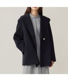 【自由区/JIYU-KU】のウールリバーショート コート 人気、トレンドファッション・服の通販 founy(ファニー) ファッション Fashion レディースファッション Fashion for Women アウター Coat / Outerwear Collection コート・ロングコート・ピーコート Long Coats, Peacoats & More レディースジャケット・軽アウター Jackets インナー Innerwear エレガント 上品 Elegant ガウン Gown, Robe ショート Short, Short Length ジャケット Jacket, Outerwear ダウン Down, Puffer A/W・秋冬 Autumn/Winter thumbnail ネイビー|ID: prp329100004839583 ipo3291000000035377150