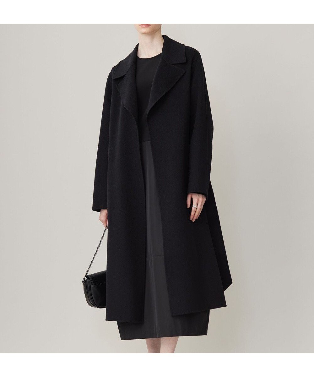 【アイシービー/iCB】の【CLASSY.1月号掲載】WoolRever ロングコート インテリア・キッズ・メンズ・レディースファッション・服の通販 founy(ファニー) 　雑誌掲載アイテム　Magazine Picks & Fashion Features　ファッション雑誌　Fashion Magazines　クラッシィ　CLASSY.　ファッション　Fashion　レディースファッション　Fashion for Women　アウター　Coat / Outerwear Collection　コート・ロングコート・ピーコート　Long Coats, Peacoats & More　レディースジャケット・軽アウター　Jackets　トレンチコート / 春秋の定番アウター　Trench Coats　1月号　January Issue　エレガント 上品　Elegant　キュプラ　Cupro, Eco Fabric　ショート　Short, Short Length　ジャケット　Jacket, Outerwear　雑誌　Magazine, Fashion Magazine　ダブル　Double, Double-Breasted　トレンチ　Trench, Trench Coat　定番　Standard, Basic Item　フェイス　Face, Facial Design　ブラウジング　Blouson Silhouette, Cinched Waist　ロング　Long, Long-Length　A/W・秋冬　Autumn/Winter　おすすめ　Recommended / Our Picks　2024年　2024　2024-2025秋冬・A/W　Autumn/Winter 2024–25 AW24–25　ブラック系|ID: prp329100004839609 ipo3291000000035268041