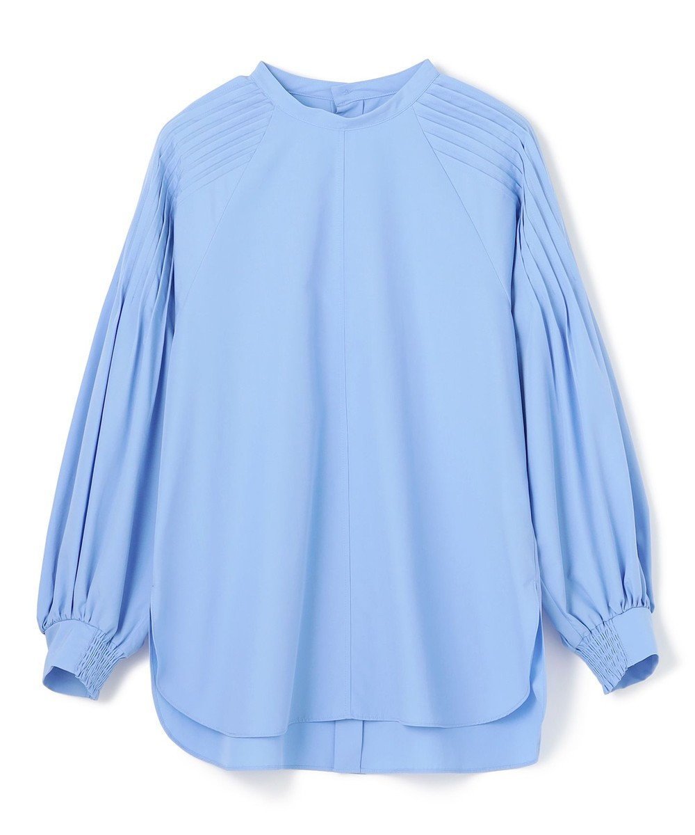 【アンフィーロ 自由区/UNFILO】のショルダータック ブラウス インテリア・キッズ・メンズ・レディースファッション・服の通販 founy(ファニー) 　ファッション　Fashion　レディースファッション　Fashion for Women　トップス・カットソー　Cut & Sew Tops　シャツ・ブラウス・オフィスカジュアル　Elegant Blouses & Button-Ups　おすすめ　Recommended / Our Picks　ショルダー　Shoulder, Shoulder Strap　ドレープ　Drape, Draping Fabric　夏　Summer　春　Spring　S/S・春夏　SS, Spring/Summer, Warm Season　ブルー|ID: prp329100004839610 ipo3291000000035535822