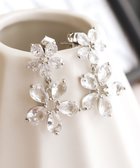 【ティアクラッセ/Tiaclasse】のガラスダブルフラワーピアス シルバー|ID: prp329100004839623 ipo3291000000035268097