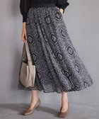 【23区/NIJYUSANKU】のオーナメントプリント ギャザースカート グレープリント|ID: prp329100004839638 ipo3291000000035676180