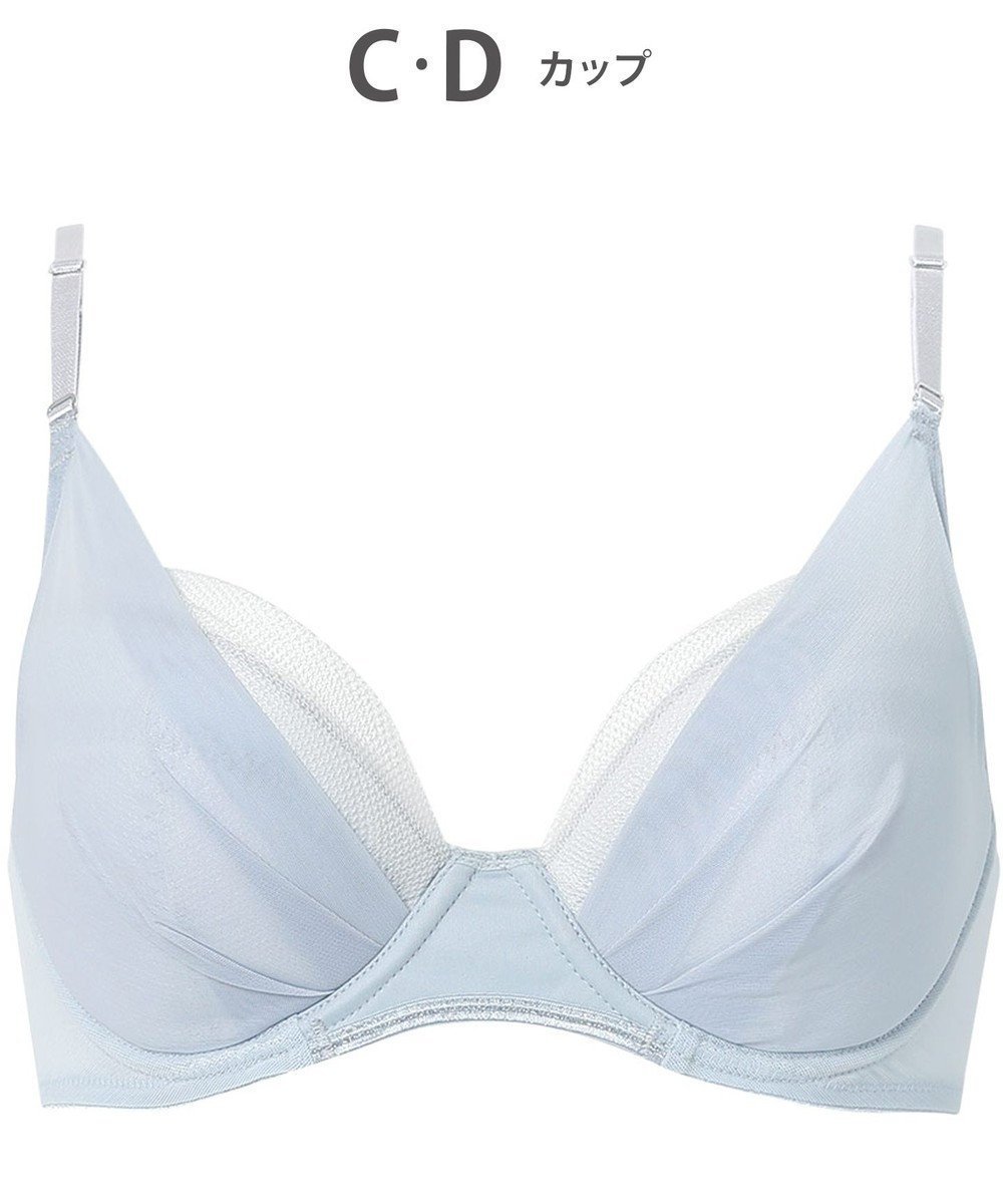 【ウィング/Wing】の【マッチミーブラ】 ブラがわたしに合わせてくれる 【グッドデザイン賞受賞】 バストの左右差や個々のバストの状態に対応 KB2011 ウイング/ワコール インテリア・キッズ・メンズ・レディースファッション・服の通販 founy(ファニー) 　ファッション　Fashion　レディースファッション　Fashion for Women　アンダー　Underwear Essentials　クッション　Cushion, Throw Pillow　シンプル　Simple, Minimal　ストレート　Straight, Straight Cut　フィット　Fit, Slim Fit　フラット　Flat, Flat Shoes　フロント　Front, Front Design　ブラジャー　Bra, Lingerie　ワイヤー　Wire, Wired Bra　サックス|ID: prp329100004839664 ipo3291000000035621029