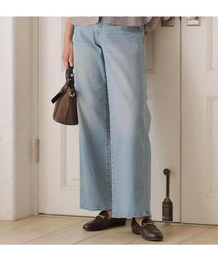 【ジェイ プレス/J.PRESS】の【洗える】BASIC STRETCH DENIM ワイド ストレート デニム インテリア・キッズ・メンズ・レディースファッション・服の通販 founy(ファニー) https://founy.com/ ファッション Fashion レディースファッション Fashion for Women パンツ Pants & Trousers デニムパンツ・ジーンズ・美脚デニム Denim Jeans & Pants インディゴ Indigo Denim ヴィンテージ Vintage Style 洗える Machine Washable コンパクト Compact, Small Size ストレッチ Stretch, Stretchy Fabric ストレート Straight, Straight Cut デニム Denim, Jeans Material トレンド Trend, Trending Now ブリーチ Bleach, Washed Finish ポケット Pocket, Pocket Detail ユーズド Used, Vintage-Look ワイド Wide, Wide Fit A/W・秋冬 Autumn/Winter S/S・春夏 SS, Spring/Summer, Warm Season 夏 Summer エレガント 上品 Elegant |ID: prp329100004839691 ipo3291000000035704609