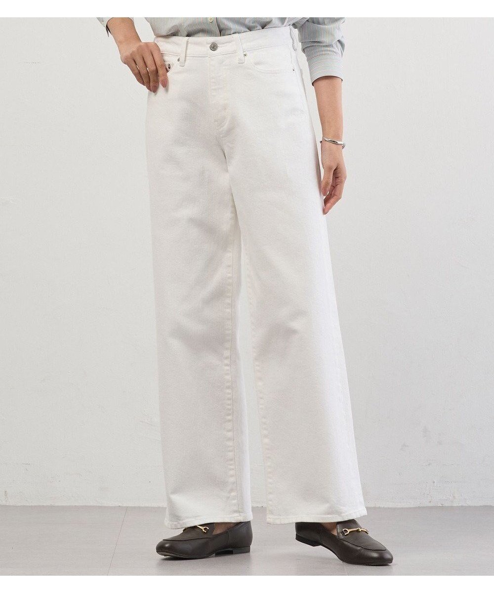 【ジェイ プレス/J.PRESS】の【洗える】BASIC STRETCH DENIM ワイド ストレート デニム インテリア・キッズ・メンズ・レディースファッション・服の通販 founy(ファニー) ファッション Fashion レディースファッション Fashion for Women パンツ Pants & Trousers デニムパンツ・ジーンズ・美脚デニム Denim Jeans & Pants インディゴ Indigo Denim ヴィンテージ Vintage Style 洗える Machine Washable コンパクト Compact, Small Size ストレッチ Stretch, Stretchy Fabric ストレート Straight, Straight Cut デニム Denim, Jeans Material トレンド Trend, Trending Now ブリーチ Bleach, Washed Finish ポケット Pocket, Pocket Detail ユーズド Used, Vintage-Look ワイド Wide, Wide Fit A/W・秋冬 Autumn/Winter S/S・春夏 SS, Spring/Summer, Warm Season 夏 Summer エレガント 上品 Elegant ホワイト系|ID: prp329100004839691 ipo3291000000035704618