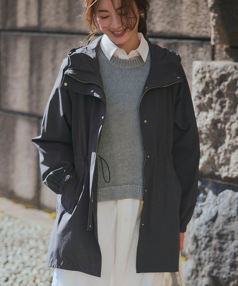 【23区/NIJYUSANKU】の【撥水加工】ナイロン2WAYストレッチ フーデットアウター 人気、トレンドファッション・服の通販 founy(ファニー) 　ファッション　Fashion　レディースファッション　Fashion for Women　アウター　Coat / Outerwear Collection　レディースジャケット・軽アウター　Jackets　春　Spring　ジップ　Zip, Zipper　ジャケット　Jacket, Outerwear　ストレッチ　Stretch, Stretchy Fabric　ミリタリー　Military, Army Style　S/S・春夏　SS, Spring/Summer, Warm Season　夏　Summer　2025年　2025　2025春夏・S/S　Spring/Summer 2025 SS25　 other-1|ID: prp329100004839702 ipo3291000000035759994