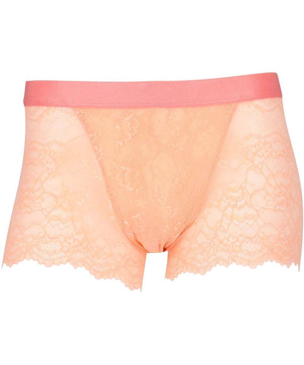 【ワコール/Wacoal / MEN】のWACOAL MEN 【レースボクサー】 ボクサーパンツ ユニセックス 通気性 スカラ始末(裾部分) マチ部分の肌側は綿素材 レディース メンズ WT8822 /ワコールメン インテリア・キッズ・メンズ・レディースファッション・服の通販 founy(ファニー) 　ファッション　Fashion　レディースファッション　Fashion for Women　パンツ　Pants & Trousers　アンダー　Underwear Essentials　人気　Popular, Best Seller　フロント　Front, Front Design　メンズ　Men's, Menswear　レース　Lace, Lace Fabric　オレンジ|ID: prp329100004839705 ipo3291000000036261036