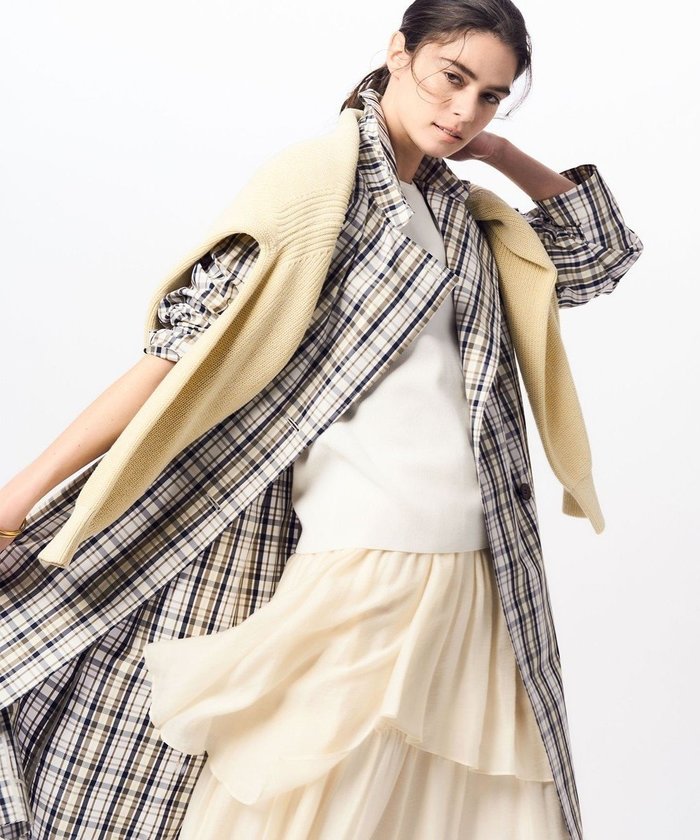 【23区/NIJYUSANKU】のメモリーチェック トレンチコート インテリア・キッズ・メンズ・レディースファッション・服の通販 founy(ファニー) https://founy.com/ ファッション Fashion レディースファッション Fashion for Women アウター Coat / Outerwear Collection コート・ロングコート・ピーコート Long Coats, Peacoats & More レディースジャケット・軽アウター Jackets トレンチコート / 春秋の定番アウター Trench Coats 2024年 2024 2024春夏・S/S Spring/Summer 2024 SS24 おすすめ Recommended / Our Picks インナー Innerwear シンプル Simple, Minimal ジャケット Jacket, Outerwear チェック Check, Plaid, Tartan リラックス Relax, Relaxed Fit 夏 Summer 春 Spring S/S・春夏 SS, Spring/Summer, Warm Season |ID: prp329100004839722 ipo3291000000035988705