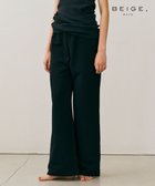 【ベイジ,/BEIGE,】の【BEIGE,ecru/WEB限定・洗える】LOOP BACK / コットンワイドストレートパンツ Black|ID: prp329100004839845 ipo3291000000035723752