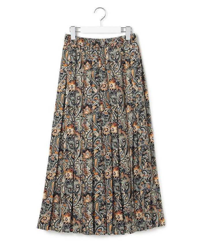 【ジェイプレスヨークストリート/J.PRESS YORK STREET】の【WOMEN】ペイズリーワイドプリーツ スカート インテリア・キッズ・メンズ・レディースファッション・服の通販 founy(ファニー) https://founy.com/ ファッション Fashion レディースファッション Fashion for Women スカート Skirts プリーツスカート / 上品フェミニンスタイル Pleated Skirts おすすめ Recommended / Our Picks エレガント 上品 Elegant プリント Print, Printed Pattern プリーツ Pleats, Pleated A/W・秋冬 Autumn/Winter |ID: prp329100004839879 ipo3291000000035774314