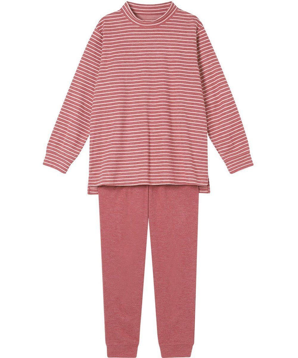 【ワコール 睡眠科学/wacoal suimin】のパジャマ 長袖 長ズボン ルームウェア 吸湿発熱性(本体) メンズパジャマあり(YGW464) 上下セット かぶりタイプ YDW463 睡眠科学/ワコール インテリア・キッズ・メンズ・レディースファッション・服の通販 founy(ファニー) ファッション Fashion レディースファッション Fashion for Women トップス・カットソー Cut & Sew Tops アクリル Acrylic Material パジャマ Pajamas, Sleepwear ボトム Bottoms, Lower Wear ボーダー Border, Stripe メンズ Men's, Menswear 無地 Plain, Solid Color 長袖 Long Sleeve, Full Sleeve レッド|ID: prp329100004839880 ipo3291000000035269069