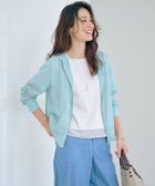 【ジェイ プレス/J.PRESS】の【WEB限定カラーあり・洗える】SHEER LIGHT KNIT ラメ パーカー アクアグリーン系|ID: prp329100004839899 ipo3291000000035761408