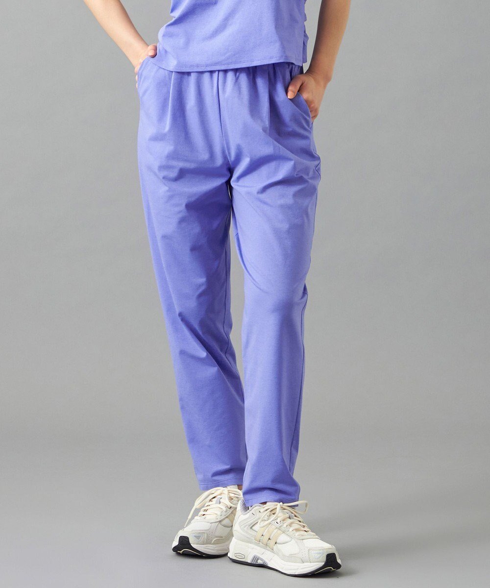 【チャコット/Chacott】のChacott BALANCE EasyCare+ テーパードパンツ インテリア・キッズ・メンズ・レディースファッション・服の通販 founy(ファニー) 　ファッション　Fashion　レディースファッション　Fashion for Women　パンツ　Pants & Trousers　吸水　Absorbent, Quick-Dry　シリコン　Silicone, Silicone Material　ストレッチ　Stretch, Stretchy Fabric　パウダー　Powder, Soft Tone　ポケット　Pocket, Pocket Detail　メッシュ　Mesh, Net Fabric　ヒヤシンス|ID: prp329100004839909 ipo3291000000036278564
