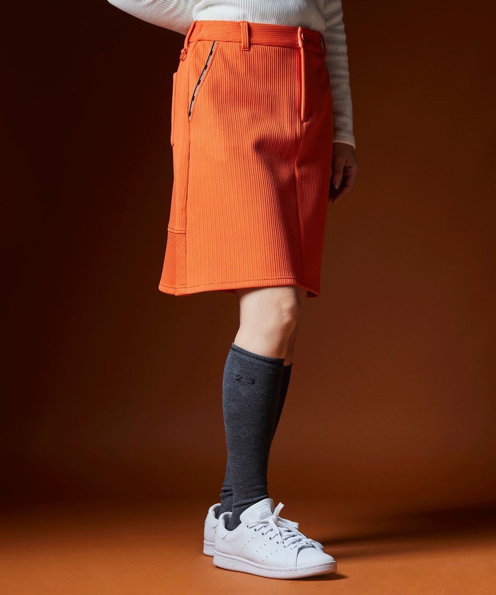 【23区 ゴルフ/NIJYUSANKU GOLF】の【WOMEN】ヘリンボンジャージスカート インテリア・キッズ・メンズ・レディースファッション・服の通販 founy(ファニー) 　ファッション　Fashion　レディースファッション　Fashion for Women　スカート　Skirts　クラシカル　Classical, Vintage-Inspired　サークル　Circle, Round Design　シンプル　Simple, Minimal　フロント　Front, Front Design　ベーシック　Basic, Essential　ポケット　Pocket, Pocket Detail　台形　A-Line, Trapezoid Shape　A/W・秋冬　Autumn/Winter　オレンジ系|ID: prp329100004839911 ipo3291000000035634922