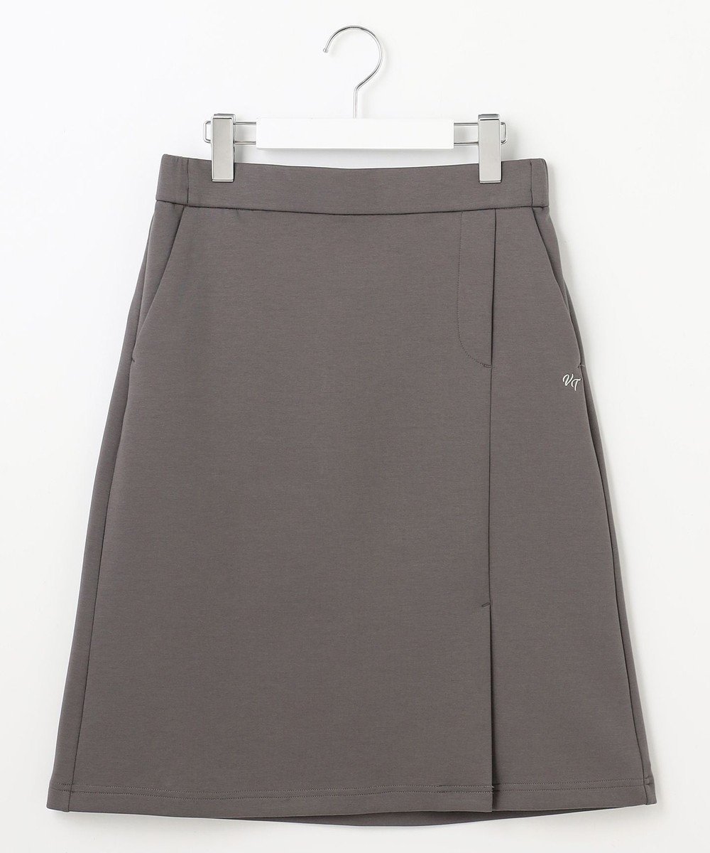 【23区 ゴルフ/NIJYUSANKU GOLF】の【WOMEN/EC限定】膝丈ジャージー スカート 履き心地抜群 ご近所へのお出かけにも◎ インテリア・キッズ・メンズ・レディースファッション・服の通販 founy(ファニー) 　ファッション　Fashion　レディースファッション　Fashion for Women　スカート　Skirts　おすすめ　Recommended / Our Picks　ゴルフ　Golf　シンプル　Simple, Minimal　台形　A-Line, Trapezoid Shape　A/W・秋冬　Autumn/Winter　グレー系|ID: prp329100004839924 ipo3291000000035634979