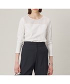 【アイシービー/iCB】の【洗える】 PlaXフィラメントジャージー シアーコンビカットソー 人気、トレンドファッション・服の通販 founy(ファニー) ファッション Fashion レディースファッション Fashion for Women トップス・カットソー Cut & Sew Tops シャツ・ブラウス・オフィスカジュアル Elegant Blouses & Button-Ups ロングTシャツ・Tシャツ Longline T-Shirts & Tees カットソー・ベーシックTシャツ Cut-and-Sewn Tops / Stretch Tees & Basics オーガンジー Organza Fabric 春 Spring 洗える Machine Washable カットソー Cut and Sewn Top コンビ Combo, Combination Style シアー Sheer, See-Through スーツ Suit, Formalwear デコルテ Décolleté, Neckline S/S・春夏 SS, Spring/Summer, Warm Season おすすめ Recommended / Our Picks 夏 Summer 2025年 2025 2025春夏・S/S Spring/Summer 2025 SS25 thumbnail オフホワイト系|ID: prp329100004839925 ipo3291000000036030666