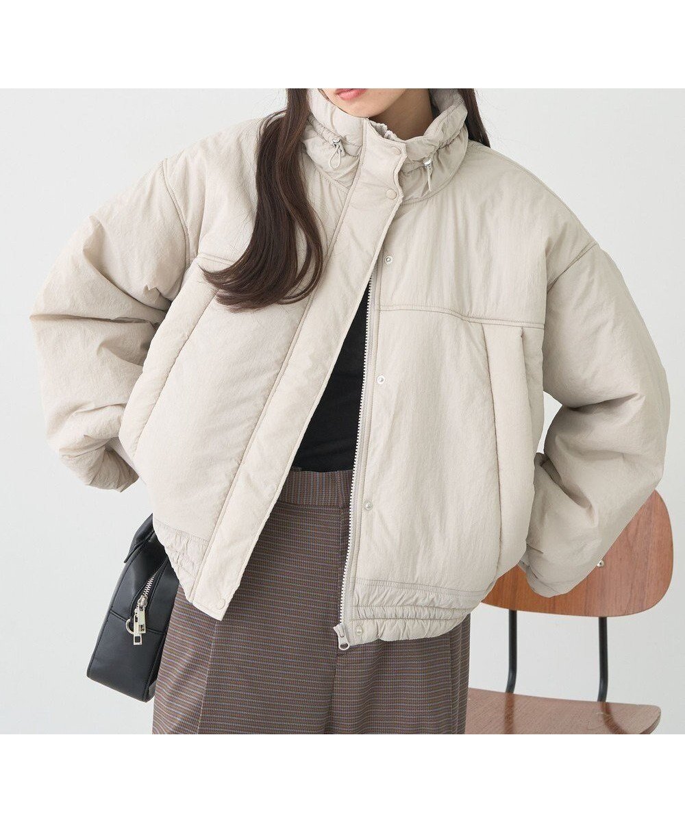 【アースミュージックアンドエコロジー/earth music&ecology】のモンスターコート インテリア・キッズ・メンズ・レディースファッション・服の通販 founy(ファニー) 　ファッション　Fashion　レディースファッション　Fashion for Women　アウター　Coat / Outerwear Collection　コート・ロングコート・ピーコート　Long Coats, Peacoats & More　レディースジャケット・軽アウター　Jackets　おすすめ　Recommended / Our Picks　ギャザー　Gathered, Ruffled　ジャケット　Jacket, Outerwear　ダウン　Down, Puffer　フェミニン　Feminine, Girly　ボトム　Bottoms, Lower Wear　ポケット　Pocket, Pocket Detail　A/W・秋冬　Autumn/Winter　防寒　Cold Protection, Winter-Ready　Light Beige|ID: prp329100004839935 ipo3291000000035569161