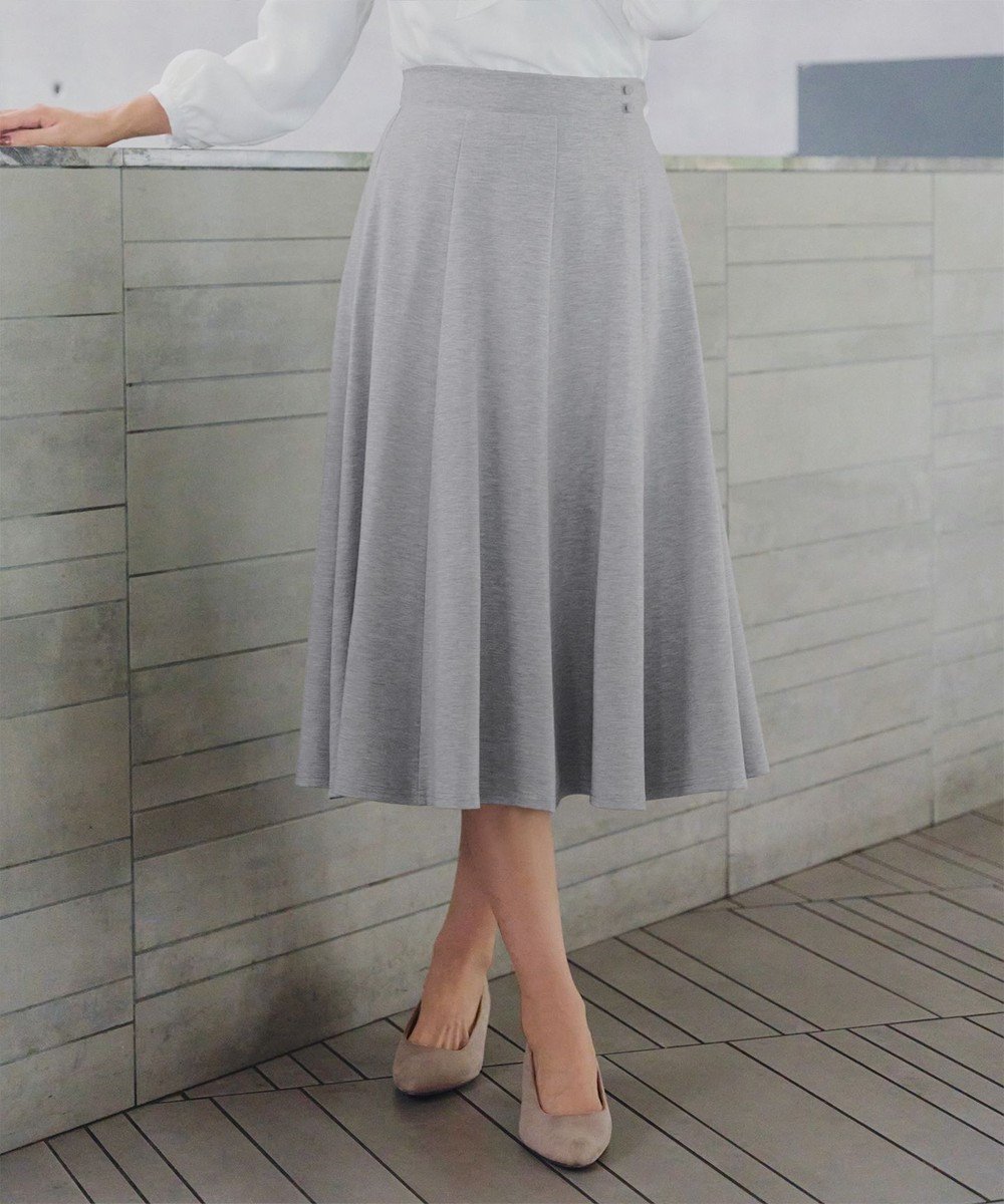 【ティアクラッセ/Tiaclasse】のポンチフレアスカート インテリア・キッズ・メンズ・レディースファッション・服の通販 founy(ファニー) ファッション Fashion レディースファッション Fashion for Women スカート Skirts Aライン・フレアスカート A-Line & Flared Skirts 春 Spring 洗える Machine Washable 秋 Autumn カットソー Cut and Sewn Top シューズ Shoes, Footwear チュニック Tunic, Long Top フェミニン Feminine, Girly フレア Flare, Flared 楽ちん Easy Fit, Comfortable 冬 Winter / This Winter S/S・春夏 SS, Spring/Summer, Warm Season 再入荷 Restock / Back in Stock 夏 Summer エレガント 上品 Elegant 新作・新入荷 New Arrivals / New In ビジネス 仕事 通勤 Business / Work / Commuting グレー|ID: prp329100004839938 ipo3291000000035635121