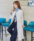 【ティアクラッセ/Tiaclasse】の【ダブルストレッチ・洗える】ノーカラーAラインコート アイボリー|ID: prp329100004839941 ipo3291000000035269312