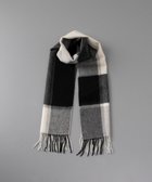 【アウロラ/AURORA】のfoulatelier フラトリエ カシミヤ起毛 チェックマフラー ブラック|ID: prp329100004839946 ipo3291000000035704716