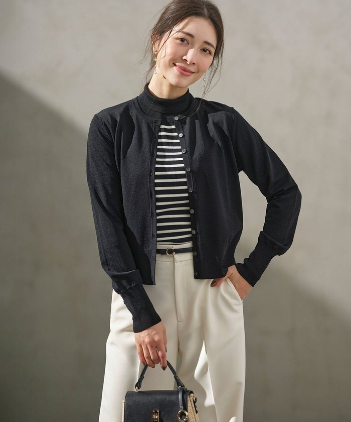 【組曲/KUMIKYOKU】の【6色展開・UVケア】クルーネックモダンカーディガン インテリア・キッズ・メンズ・レディースファッション・服の通販 founy(ファニー) https://founy.com/ ファッション Fashion レディースファッション Fashion for Women トップス・カットソー Cut & Sew Tops カーディガン・羽織り Layered Style Cardigans カーディガン Cardigan, Knitwear コンパクト Compact, Small Size シンプル Simple, Minimal ストレッチ Stretch, Stretchy Fabric チャーム Charm, Pendant 人気 Popular, Best Seller バランス Balance, Style Balance フロント Front, Front Design モダン Modern, Contemporary A/W・秋冬 Autumn/Winter エレガント 上品 Elegant |ID: prp329100004839949 ipo3291000000036114894