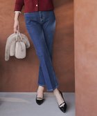 【エニィ スィス/any SiS】の【美Denimシリーズ】センタープレスセミフレア デニム インディゴ|ID: prp329100004839958 ipo3291000000035558777