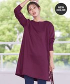 【ティアクラッセ/Tiaclasse】の【洗える】裏起毛チュニック ワイン|ID: prp329100004839962 ipo3291000000036311582