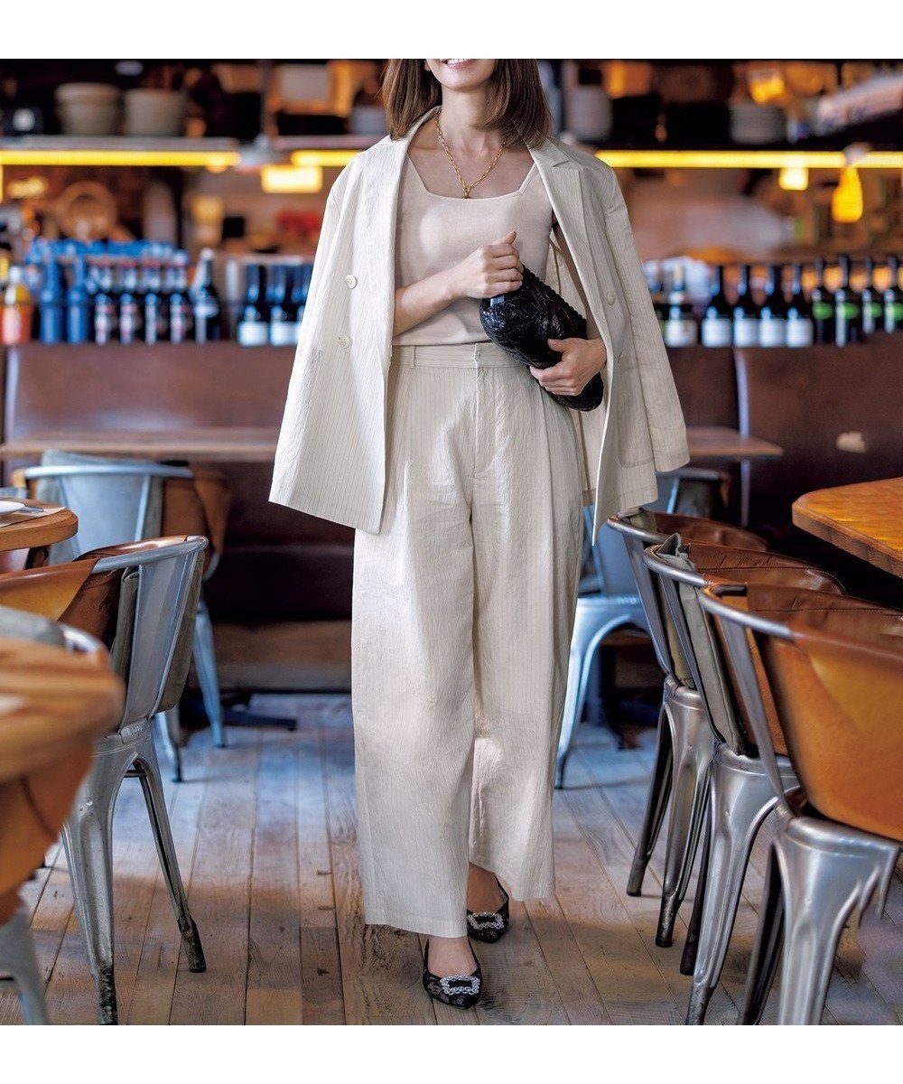 【アンフィーロ 自由区/UNFILO】のシアーワイドパンツ 人気、トレンドファッション・服の通販 founy(ファニー) 　ファッション　Fashion　レディースファッション　Fashion for Women　パンツ　Pants & Trousers　おすすめ　Recommended / Our Picks　ジャケット　Jacket, Outerwear　トレンド　Trend, Trending Now　マニッシュ　Mannish, Boyish　ワイド　Wide, Wide Fit　夏　Summer　春　Spring　S/S・春夏　SS, Spring/Summer, Warm Season　 other-1|ID: prp329100004839973 ipo3291000000035891566