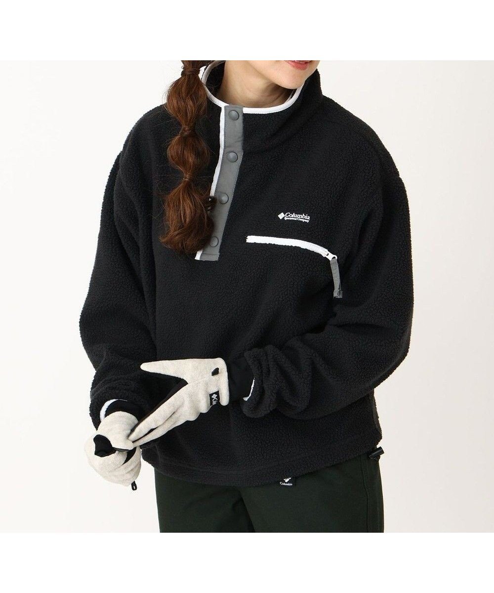 【コロンビア/Columbia】のColumbia/ ウィメンズヘルベチアII クロップドハーフスナップフリース /コロンビア インテリア・キッズ・メンズ・レディースファッション・服の通販 founy(ファニー) ファッション Fashion レディースファッション Fashion for Women トップス・カットソー Cut & Sew Tops アウトドア Outdoor Clothing インナー Innerwear クラシカル Classical, Vintage-Inspired ストレッチ Stretch, Stretchy Fabric ドローコード Drawcord, Drawstring Cord ハーフ Half, Half-Length フィット Fit, Slim Fit A/W・秋冬 Autumn/Winter S/S・春夏 SS, Spring/Summer, Warm Season おすすめ Recommended / Our Picks 夏 Summer Black|ID: prp329100004839978 ipo3291000000035269479
