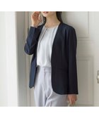 【エニィ スィス/any SiS】の【UVカット / 接触冷感 / 吸水速乾】スマートビューティストレッチ ノーカラージャケット 人気、トレンドファッション・服の通販 founy(ファニー) ファッション Fashion レディースファッション Fashion for Women アウター Coat / Outerwear Collection レディースジャケット・軽アウター Jackets ノーカラージャケット / シンプル上品コーデ Collarless Jackets 春 Spring 吸水 Absorbent, Quick-Dry ジャケット Jacket, Outerwear ストレッチ Stretch, Stretchy Fabric スマート Smart, Elegant スリット Slit, Slit Detail タイトスカート Pencil Skirt, Tight Skirt フレア Flare, Flared ボトム Bottoms, Lower Wear S/S・春夏 SS, Spring/Summer, Warm Season 夏 Summer thumbnail ネイビー|ID: prp329100004839985 ipo3291000000035269511