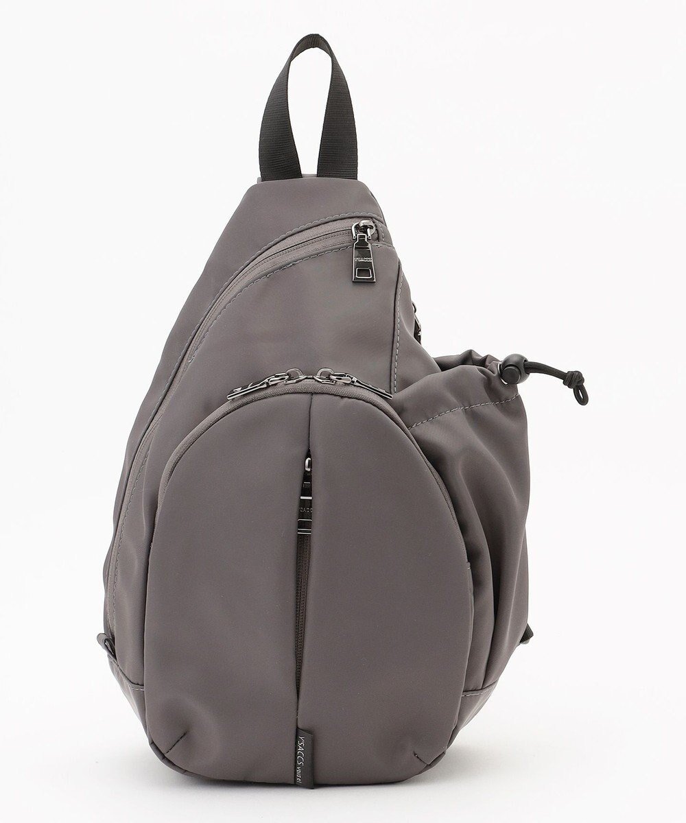 【イザック/Y'SACCS】の【Y SACCS vous et】フロントファスナークロスボディバッグ インテリア・キッズ・メンズ・レディースファッション・服の通販 founy(ファニー) 　ファッション　Fashion　レディースファッション　Fashion for Women　バッグ　Bags　ポーチ&ミニバッグ　Pouches & Mini Bags　スマート　Smart, Elegant　トラベル　Travel, Travel Gear　フロント　Front, Front Design　ポケット　Pocket, Pocket Detail　ポーチ　Pouch, Small Case　ラウンド　Round, Round Neck　グレー|ID: prp329100004840003 ipo3291000000035269578