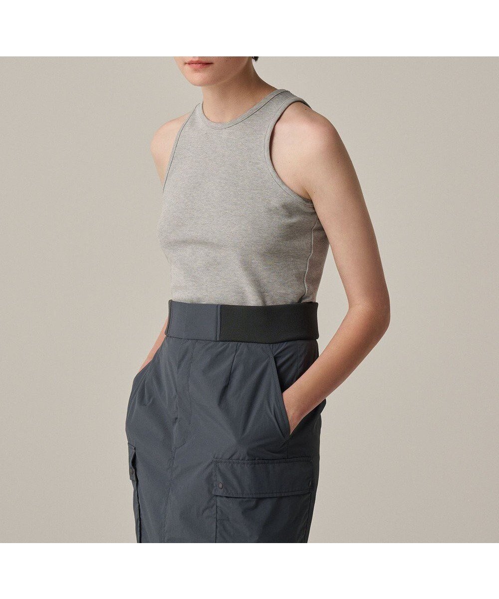 【アンクレイヴ/uncrave】のコットンミラノ アメスリ トップス(uncrave WHITE) インテリア・キッズ・メンズ・レディースファッション・服の通販 founy(ファニー) 　ファッション　Fashion　レディースファッション　Fashion for Women　トップス・カットソー　Cut & Sew Tops　アメリカン　American Style　インナー　Innerwear　春　Spring　カッティング　Cutting Detail　カットソー　Cut and Sewn Top　コンパクト　Compact, Small Size　ショート　Short, Short Length　シルケット　Silket, Silky Cotton　スリーブ　Sleeve, Long Sleeve / Short Sleeve　タンク　Tank Top, Sleeveless Top　バランス　Balance, Style Balance　ボトム　Bottoms, Lower Wear　ミラノ　Milano Style, Italian-Inspired　S/S・春夏　SS, Spring/Summer, Warm Season　夏　Summer　エレガント 上品　Elegant　ライトグレー|ID: prp329100004840018 ipo3291000000035269645