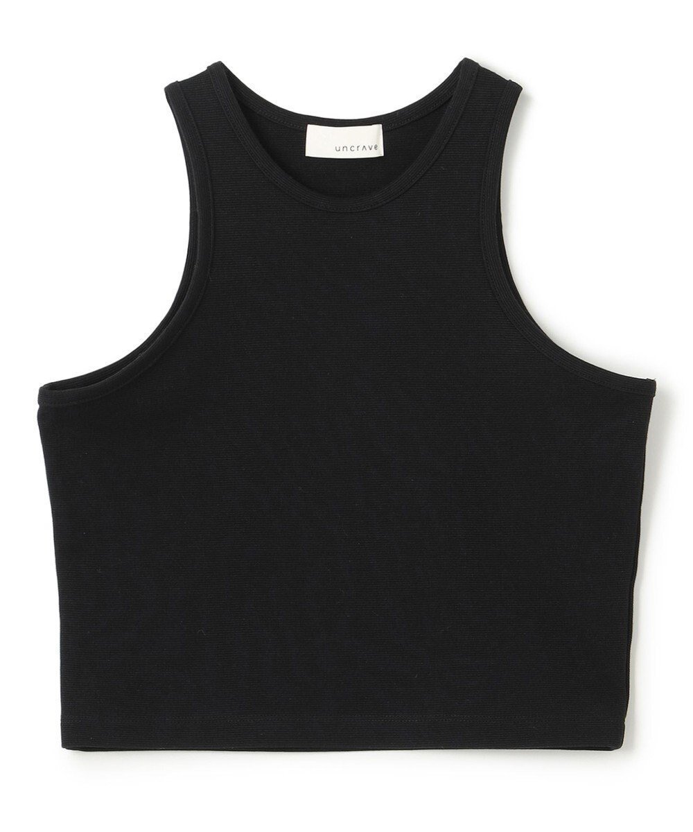【アンクレイヴ/uncrave】のコットンミラノ アメスリ トップス(uncrave WHITE) インテリア・キッズ・メンズ・レディースファッション・服の通販 founy(ファニー) 　ファッション　Fashion　レディースファッション　Fashion for Women　トップス・カットソー　Cut & Sew Tops　アメリカン　American Style　インナー　Innerwear　春　Spring　カッティング　Cutting Detail　カットソー　Cut and Sewn Top　コンパクト　Compact, Small Size　ショート　Short, Short Length　シルケット　Silket, Silky Cotton　スリーブ　Sleeve, Long Sleeve / Short Sleeve　タンク　Tank Top, Sleeveless Top　バランス　Balance, Style Balance　ボトム　Bottoms, Lower Wear　ミラノ　Milano Style, Italian-Inspired　S/S・春夏　SS, Spring/Summer, Warm Season　夏　Summer　エレガント 上品　Elegant　ブラック|ID: prp329100004840018 ipo3291000000035269646