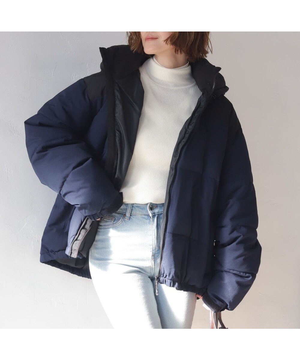 【ウィゴー/WEGO】の【25年秋冬新作/ユニセックス着用ITEM/SMLサイズ展開】2WAYパファーブルゾン インテリア・キッズ・メンズ・レディースファッション・服の通販 founy(ファニー) 　ファッション　Fashion　レディースファッション　Fashion for Women　アウター　Coat / Outerwear Collection　コート・ロングコート・ピーコート　Long Coats, Peacoats & More　レディースジャケット・軽アウター　Jackets　ブルゾンジャケット・スポーティアウター　Blouson Jackets　インナー　Innerwear　秋　Autumn　カーゴパンツ　Cargo Pants, Utility Pants　キャップ　Cap, Baseball Cap　軽量　Lightweight, Ultra Light　シンプル　Simple, Minimal　ジャケット　Jacket, Outerwear　スウェット / スエット　Sweatshirt, Sweatwear　スニーカー　Sneakers, Trainers　スマホ　Smartphone, Mobile Device　ダウン　Down, Puffer　デニム　Denim, Jeans Material　トレンド　Trend, Trending Now　バランス　Balance, Style Balance　ブルゾン　Blouson, Bomber Jacket　ベーシック　Basic, Essential　防寒　Cold Protection, Winter-Ready　ワイド　Wide, Wide Fit　冬　Winter / This Winter　A/W・秋冬　Autumn/Winter　おすすめ　Recommended / Our Picks　ネイビー|ID: prp329100004840022 ipo3291000000035269658