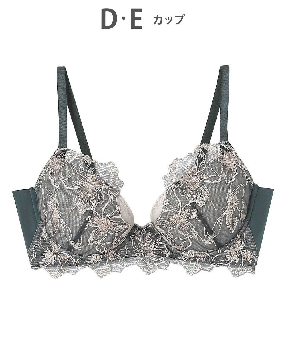 【アンフィ/AMPHI】のブラジャー 自然なまるみのあるバストシルエット 背中の段差ができにくい整える機能のブラ 【ふわふわブラ】 ブラ BYJ380 アンフィ/ワコール インテリア・キッズ・メンズ・レディースファッション・服の通販 founy(ファニー) 　ファッション　Fashion　レディースファッション　Fashion for Women　アンダー　Underwear Essentials　イエロー　Yellow　オレンジ　Orange　春　Spring　ストレッチ　Stretch, Stretchy Fabric　フィット　Fit, Slim Fit　ブラジャー　Bra, Lingerie　モチーフ　Motif, Design Theme　レース　Lace, Lace Fabric　ワイヤー　Wire, Wired Bra　エレガント 上品　Elegant　グリーン|ID: prp329100004840039 ipo3291000000036153389