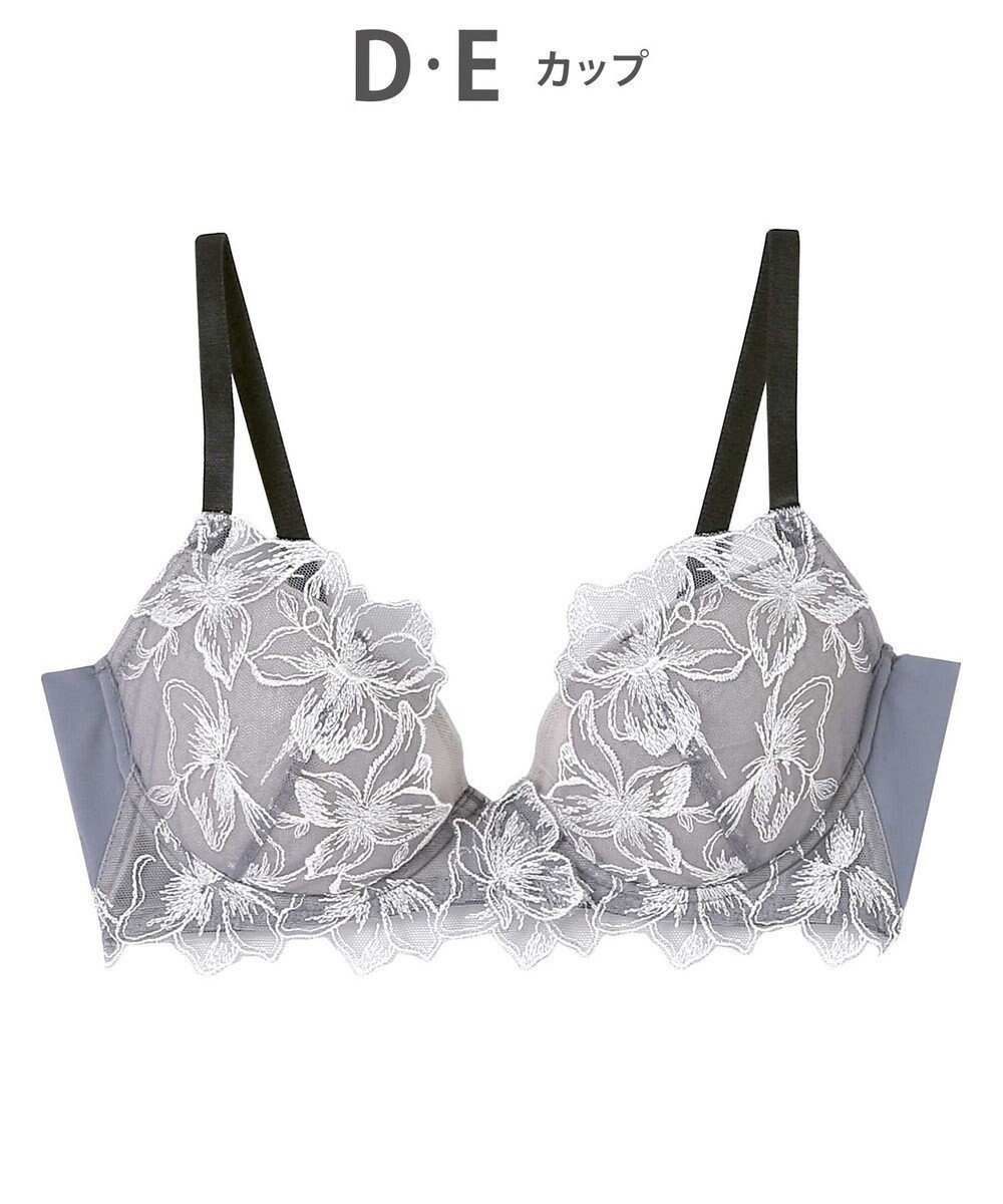 【アンフィ/AMPHI】のブラジャー 自然なまるみのあるバストシルエット 背中の段差ができにくい整える機能のブラ 【ふわふわブラ】 ブラ BYJ380 アンフィ/ワコール インテリア・キッズ・メンズ・レディースファッション・服の通販 founy(ファニー) 　ファッション　Fashion　レディースファッション　Fashion for Women　アンダー　Underwear Essentials　イエロー　Yellow　オレンジ　Orange　春　Spring　ストレッチ　Stretch, Stretchy Fabric　フィット　Fit, Slim Fit　ブラジャー　Bra, Lingerie　モチーフ　Motif, Design Theme　レース　Lace, Lace Fabric　ワイヤー　Wire, Wired Bra　エレガント 上品　Elegant　グレー|ID: prp329100004840039 ipo3291000000036153396