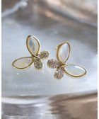 【ティアクラッセ/Tiaclasse】の【安田美沙子さん着用・金属アレルギー対応】バタフライモチーフピアス ゴールドピアス|ID: prp329100004840052 ipo3291000000035269790