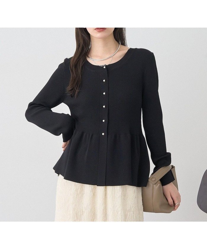 【アースミュージックアンドエコロジー/earth music&ecology】の【接触冷感】ペプラムニットカーディガン インテリア・キッズ・メンズ・レディースファッション・服の通販 founy(ファニー) https://founy.com/ ファッション Fashion レディースファッション Fashion for Women トップス・カットソー Cut & Sew Tops ニット Knit Tops & Sweaters カーディガン・羽織り Layered Style Cardigans カーディガン Cardigan, Knitwear パール Pearl, Pearl Accent フェミニン Feminine, Girly ペプラム Peplum, Flared Hem ポケット Pocket, Pocket Detail 秋 Autumn A/W・秋冬 Autumn/Winter 羽織 Haori, Light Jacket |ID: prp329100004840073 ipo3291000000036244961