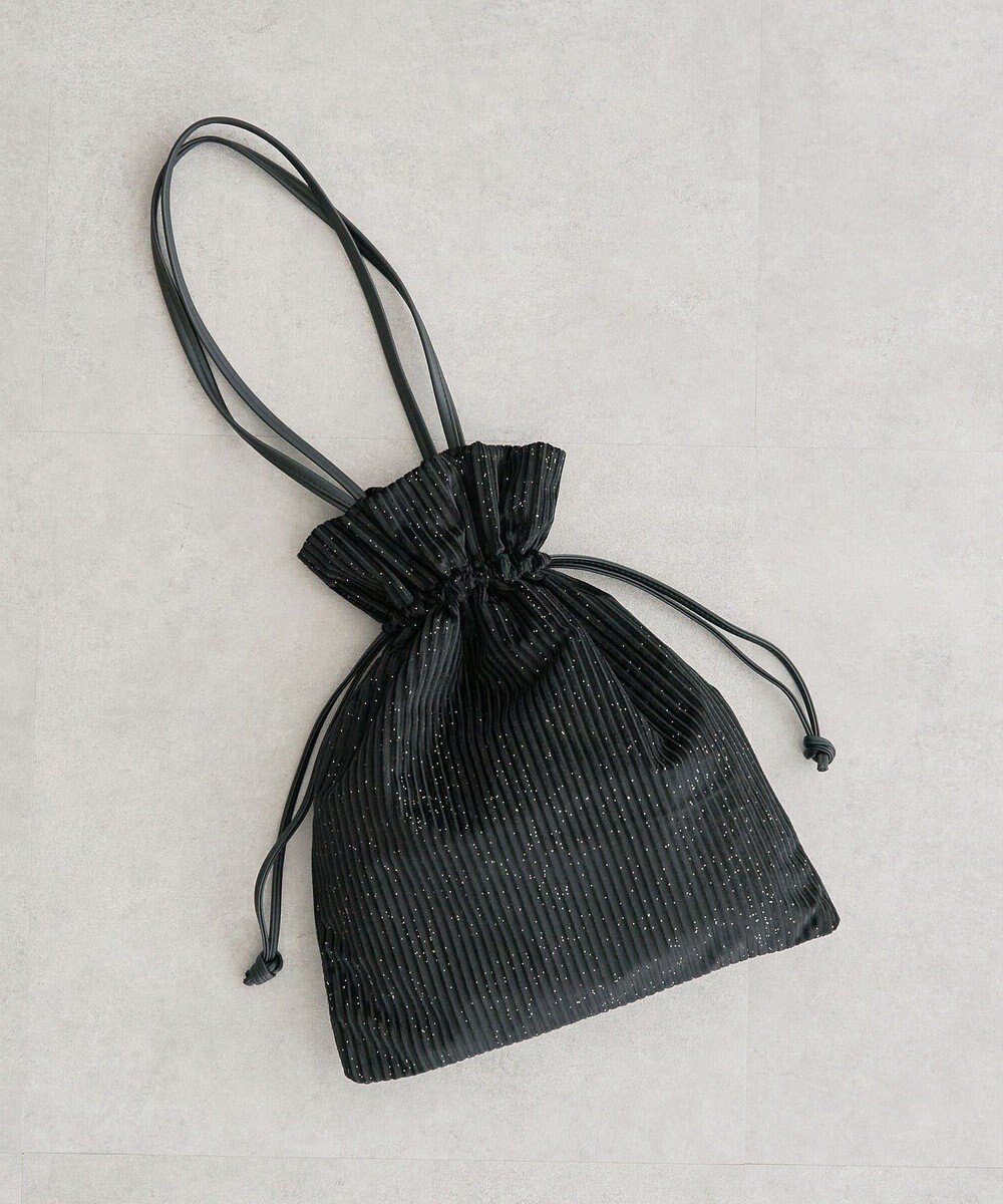 【グリーンパークス/Green Parks】のandmikka.ラメベロアプリーツ巾着バッグ 人気、トレンドファッション・服の通販 founy(ファニー) 　ファッション　Fashion　レディースファッション　Fashion for Women　トップス・カットソー　Cut & Sew Tops　ベロアトップス　Velour Tops / Velvet-Look Items　バッグ　Bags　おすすめ　Recommended / Our Picks　ベロア　Velour, Soft Velvet　ポケット　Pocket, Pocket Detail　マグネット　Magnet, Magnetic Closure　ワイド　Wide, Wide Fit　巾着　Drawstring Bag, Kinchaku　 other-1|ID: prp329100004840079 ipo3291000000035269901