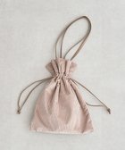 【グリーンパークス/Green Parks】のandmikka.ラメベロアプリーツ巾着バッグ Beige|ID: prp329100004840079 ipo3291000000035269904